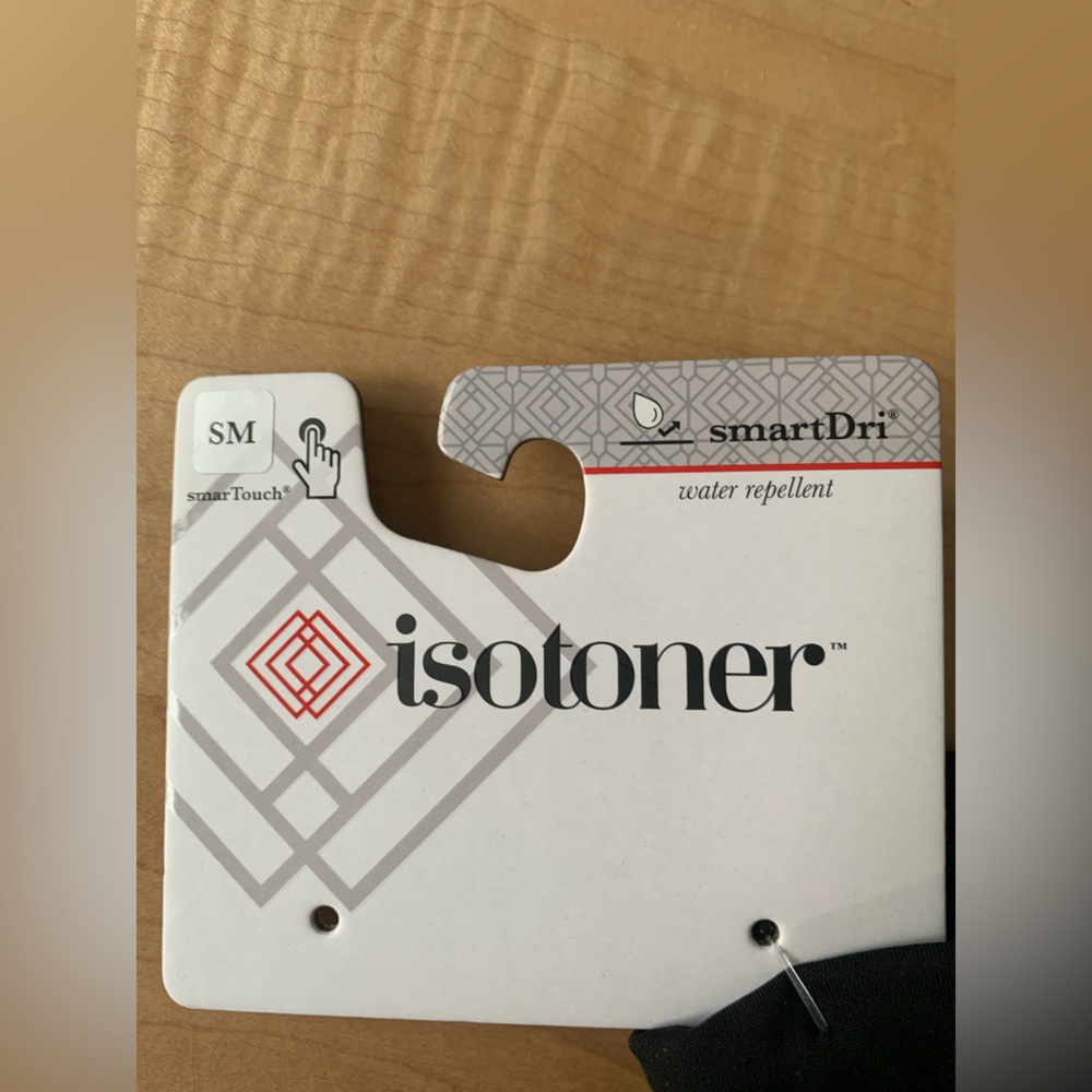 Isotoner smartDri smarTech black gloves size Small - Picture 4 of 4